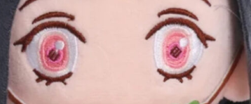 Yeux brodés Nezuko