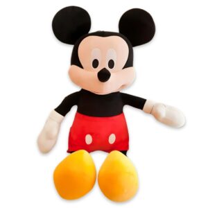 Peluche officielle de Mickey Mouse avec son short rouge et ses grandes oreilles